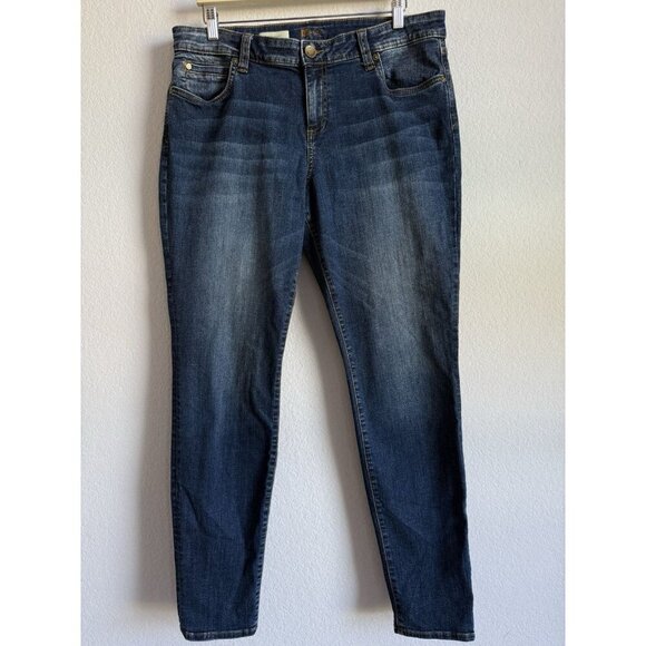 KUT From The Kloth Toothpick Skinny Jeans Women Size 16 Denim Mid Rise Med Wash - Picture 5 of 10